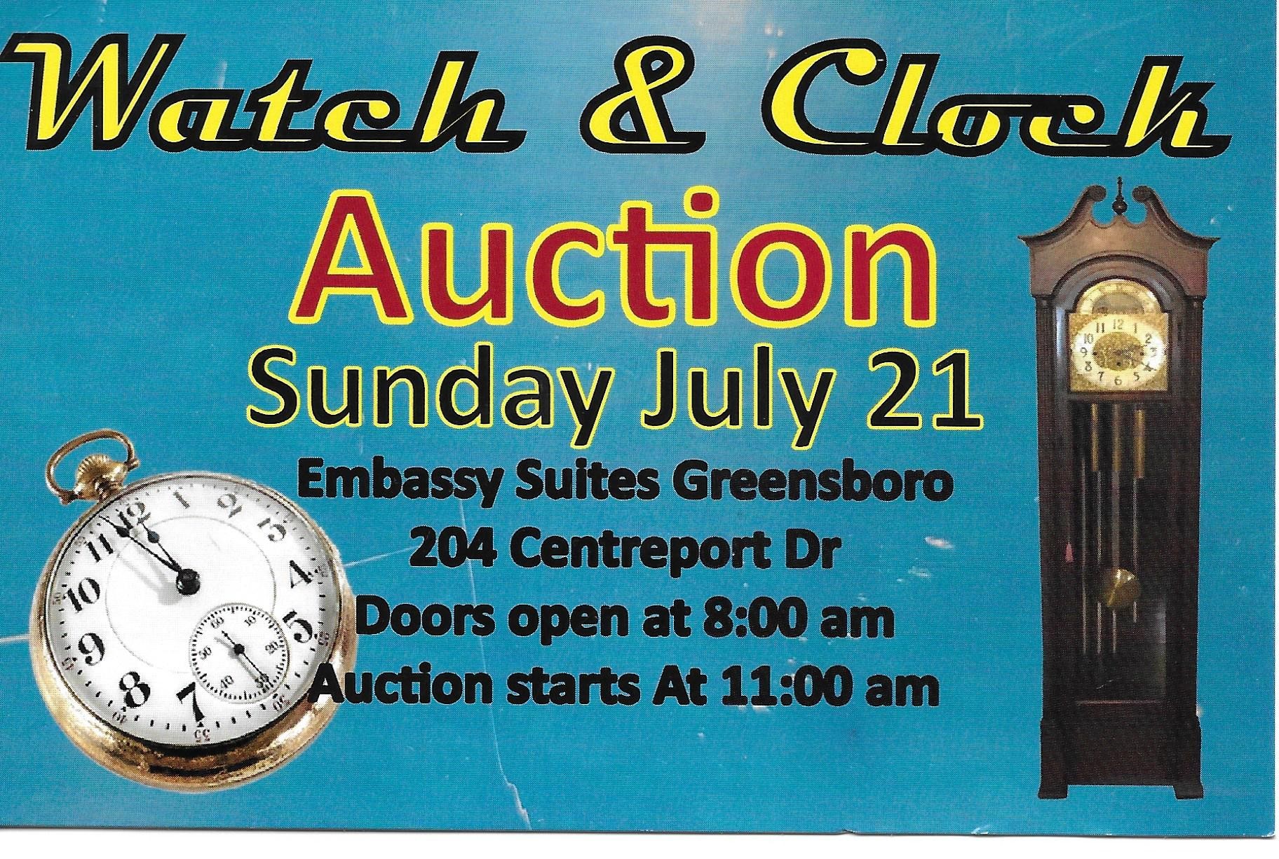 chpt 17 watch clock auction 7.21.24 greensboro